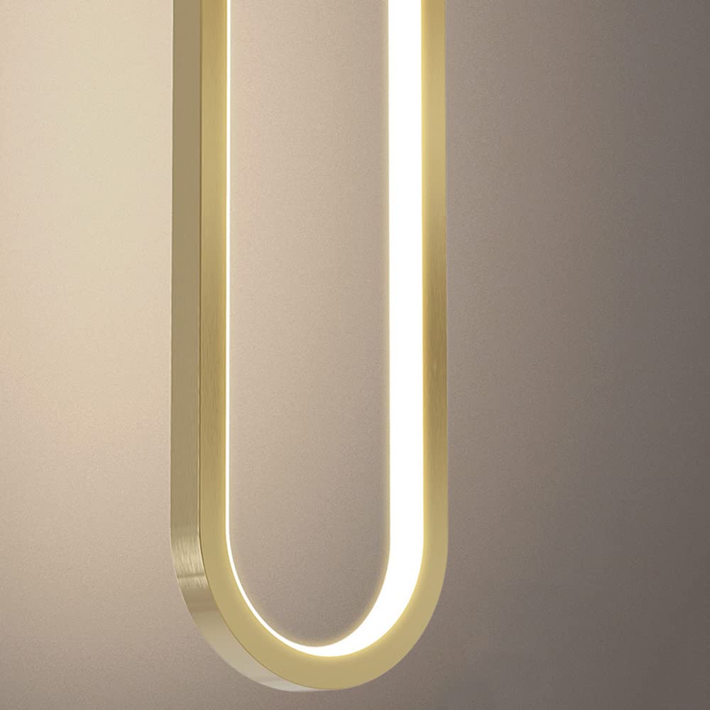 Lampy wiszące, żyrandol do wnętrz z mosiądzu LED przyciemniana nocna lampa wisząca Minimalistyczna podwieszana oprawa oświetleniowa do przedpokoju w domu Nowoczesna sypialnia Dekoracja jadalni Wisząca