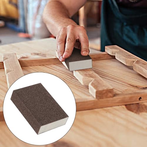 KEILEOHO 30 Stück Schleifschwamm Set, 60, 80, 100, 120, 180, 220 Körnung Schleifschwämme Schmirgelpapier Handschleifer zum Schleifen, Polieren Metall, Holz, Stahl, 10 x 7 x 2,5 cm