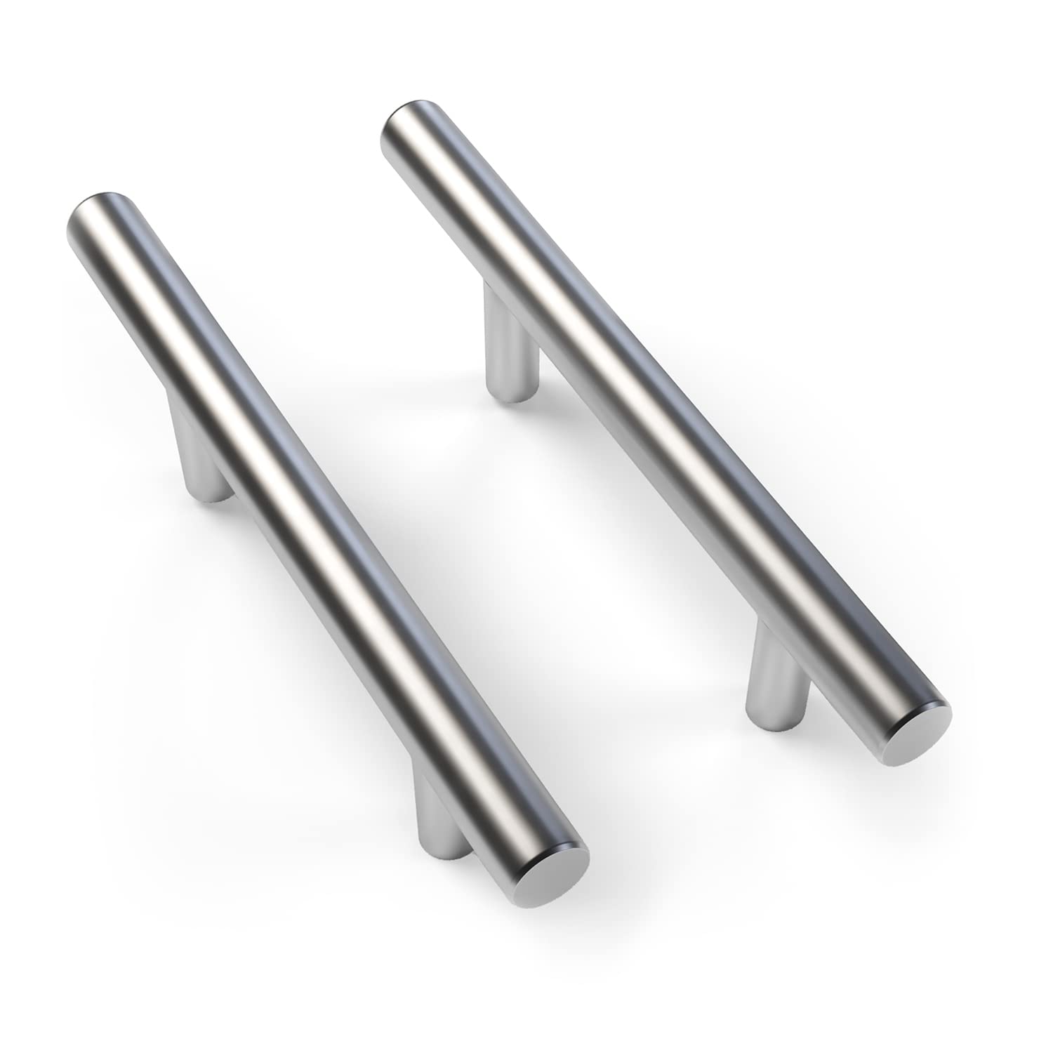 Mega Handles 35 Pack I Cabinet Pulls 6 Inch, Stainless Steel Cabinet Handle Pulls I Ideal for Kitchen Drawer, Cabinets, Door, Cupboard I Hardware for Cabinets - Hole Distance 3.75 Inch - Satin Nickel