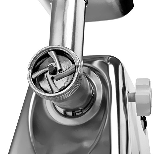 Electric Meat Grinder 1300 Watt Steel Industrial Heavy Duty Professional Commercial Home Food Mincer Slicer Mills Mixer With 3 Grinding Plates 1 Cutting Blade & Attachment Tool #TOP4