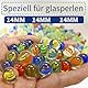 HSYTEK 80 Stück 14mm Glasmurmeln, Bunt Murmeln Glas für Kinder, Glaskugeln, Glasmurmeln Deko Murmeln für Murmelspiel Haus Pflanzen Dekoration