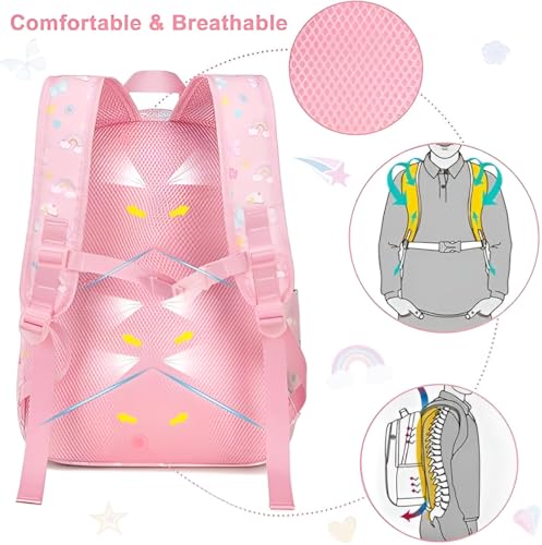 Image of BANQLYN 16-Inch Kids Backpack for Boys & Girls,Preschool Backpack for Kids Girls Small Backpack Purse Kindergarten School Book bags for Toddler Travel,Perfect for School Backpack