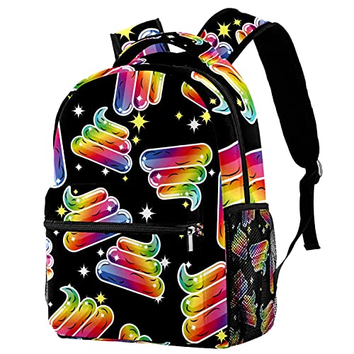 Sac à dos voyage caca arc-en-ciel porte-bouteille fini le désordre