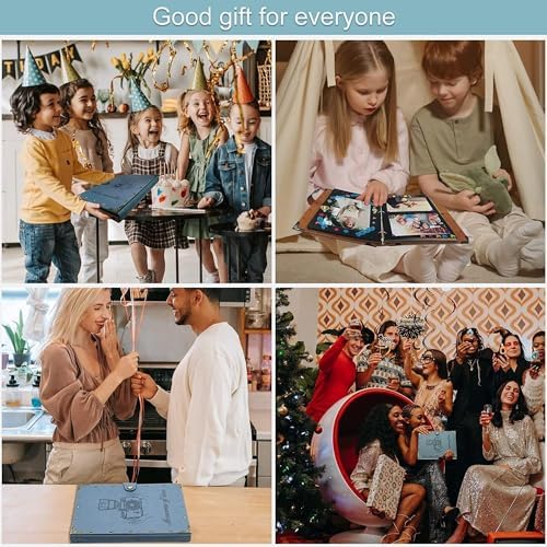 ZEEYUAN Photo Album Scrapbook Rivets DIY Memory Book with writing space as Album for Baby/Bridal/Wedding/Anniversary/Travel