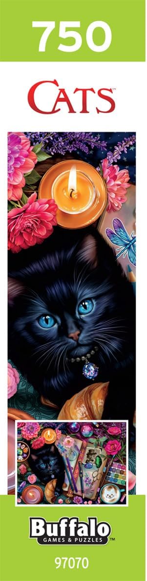 Buffalo Games – 750 Piece Cats Crafty Cats Colorful Puzzle for Adults – Precision-Cut Pieces, Beautiful Artwork, and Hours of Relaxing Fun