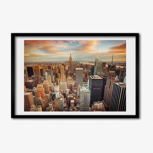 Cadre photo affiche 60x40 cm Tulup pour habiller un mur vide avec un tableau de New York