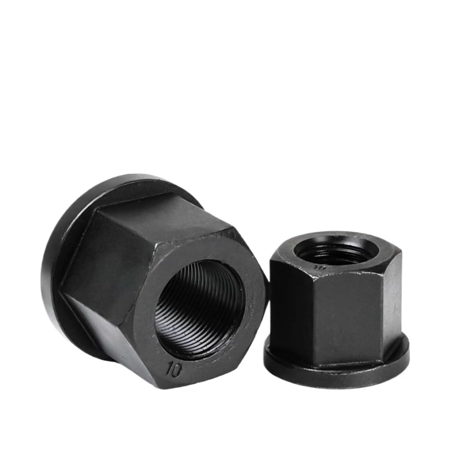 10.9Grade 45# Steel Hexagon Flange Nuts M8 M10 M12 M14 M16 M18 M20 M22 M24 M27 M30 M36 Black Hex Flange Nut(M36 1pc)
