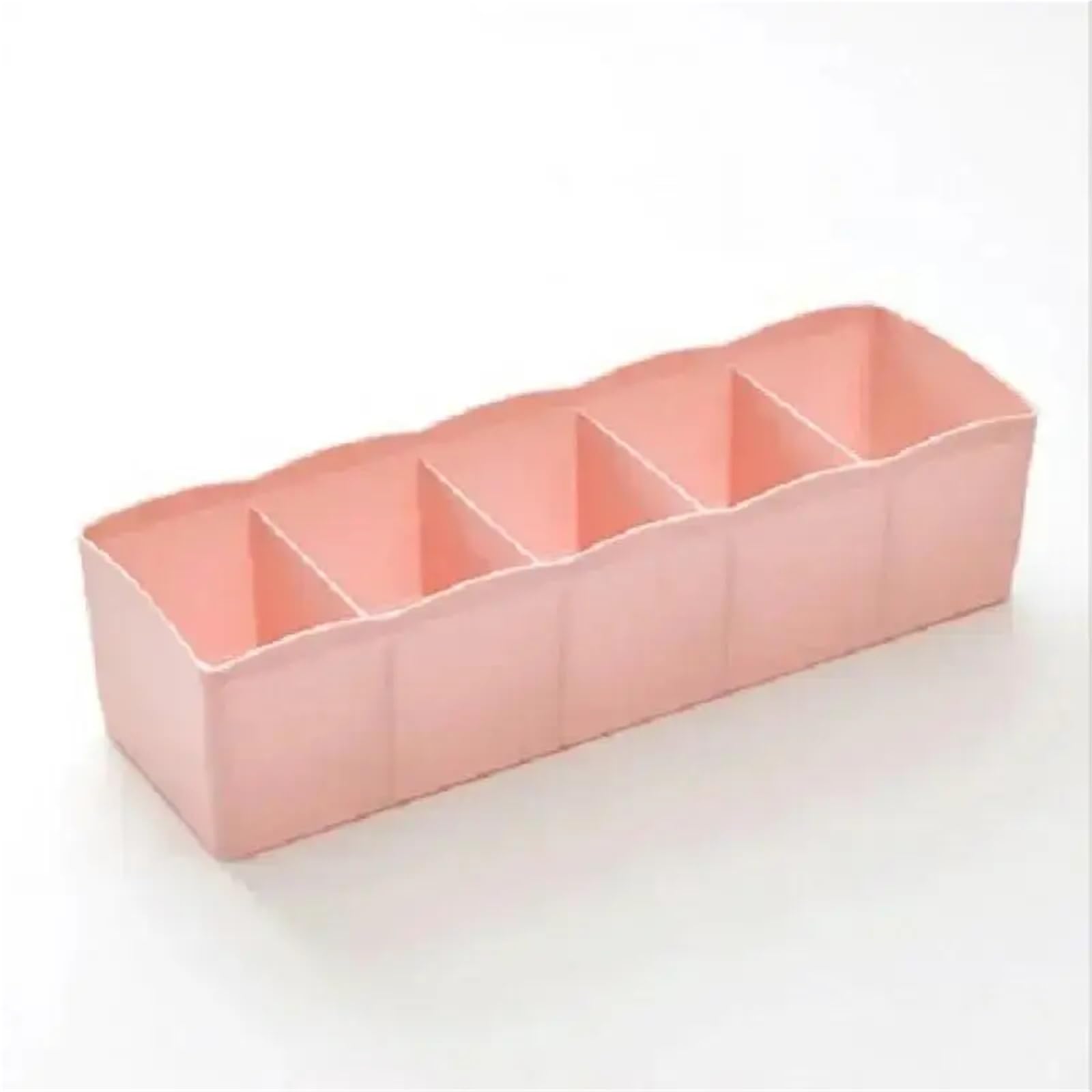 DFGRGRV Drawer Organiser 5 Grids Underwear Socks Storage Box Plastic Drawer Closet Organize Sorting Boxs Divider Desk Accessory Household Basket(Pink)