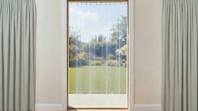 Karp Semi-Transparent Door Curtain