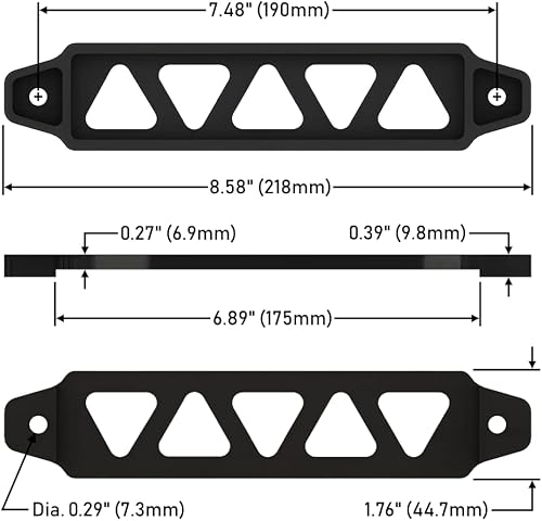 Miniatura 2 de Altland Soporte de amarre de batería de coche de aluminio (azul mate)