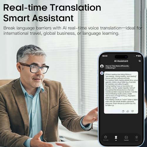 Gafas inteligentes grabación video 4K audio Bluetooth manos libres y diseño oreja abierta 6