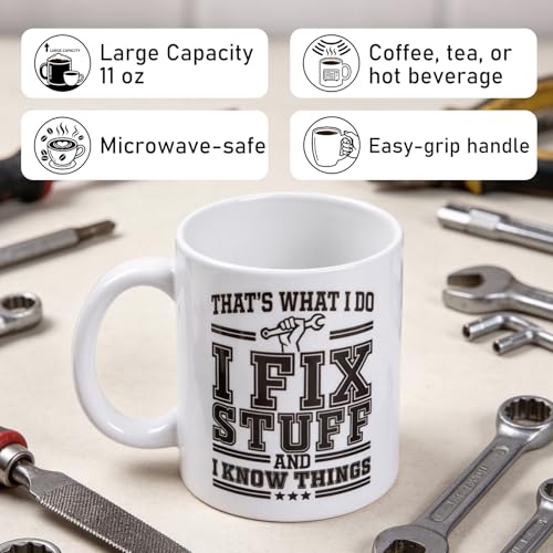Set regalo taza y llavero 11 oz para papá y abuelo miniatura 3