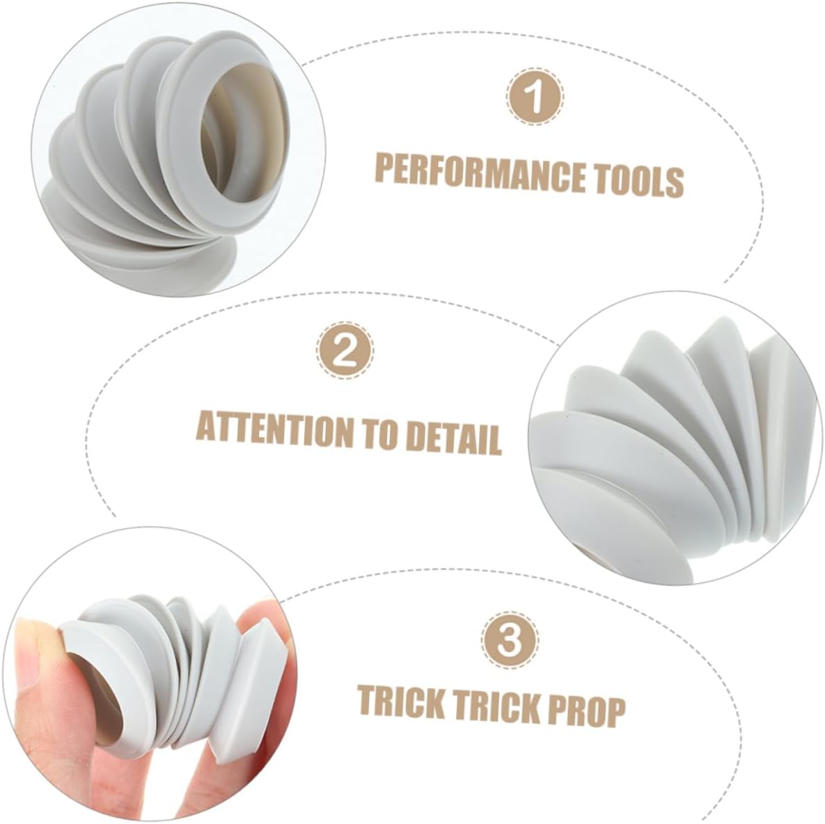 Toddmomy Neck Cracking Sound Toy Set 10pcs Fracture Prop Gimmick for Fool's Day Party Pranks Acoustical Generator Bone Cracking Props image 3