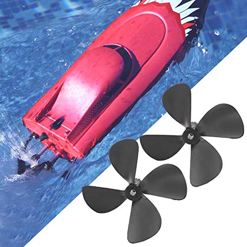Kit de hélice de plástico de 4 cuchillas Omabeta para botes modelo de gran tamaño, 70 mm 4