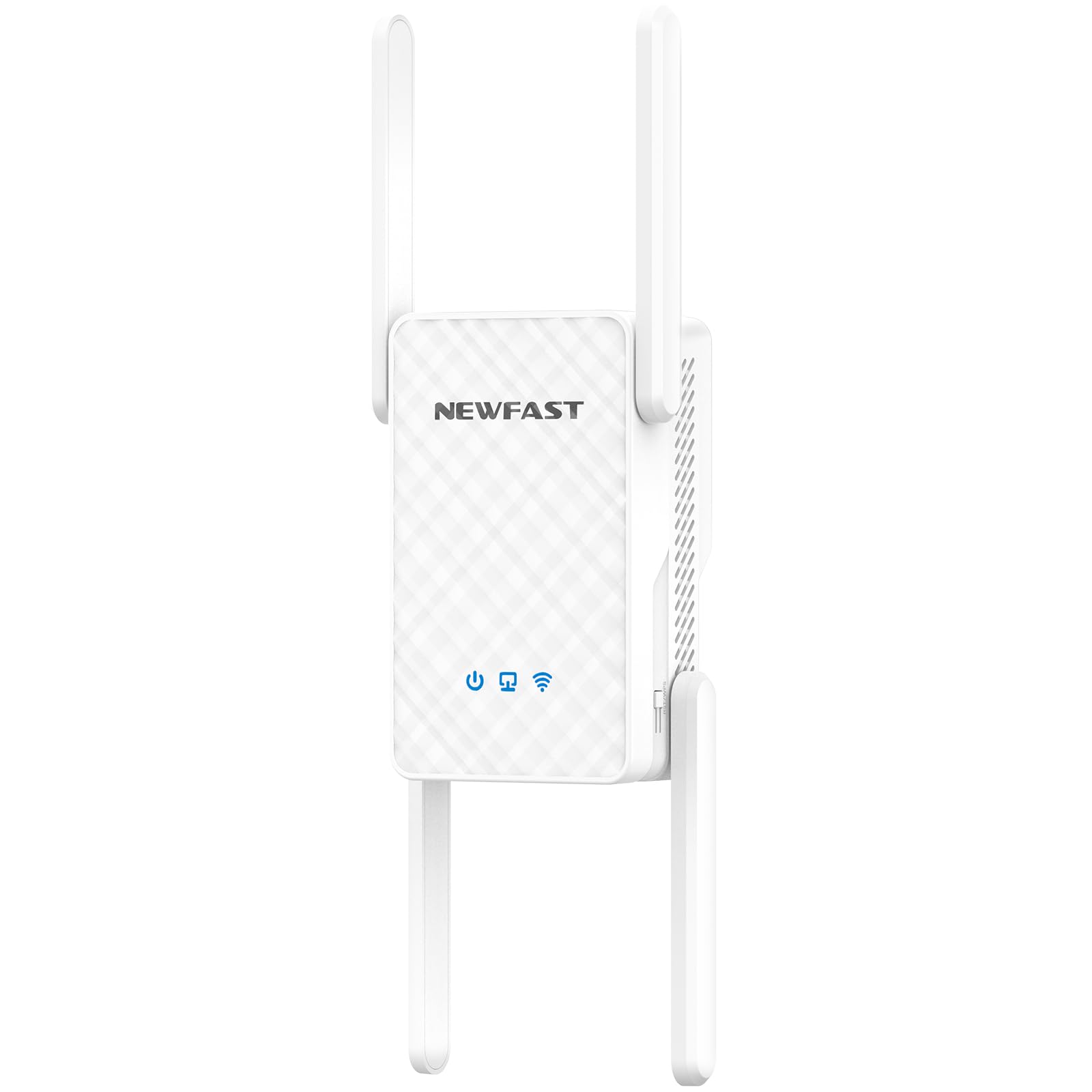 NEWFAST Répéteur WiFi 6 Puissant AX3000 Mbps Amplificateur WiFi Puissant | Double Bande Repetiteur WiFi sans fil avec Port Ethernet Gigabit et 4 Antennas, WPA3, WiFi Extender Couvre jusqu'à 150 m²