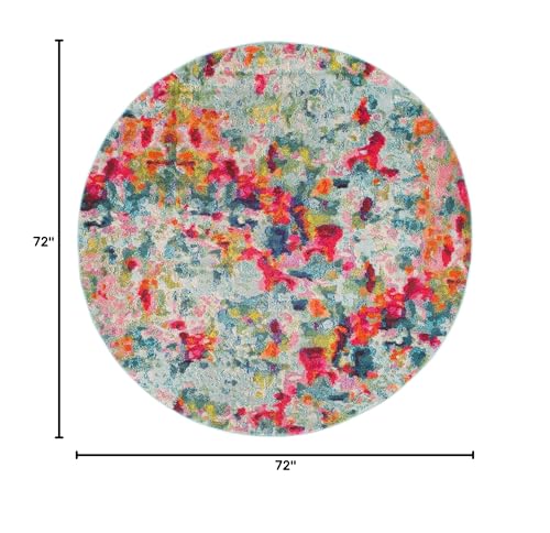 Tapete redondo multi color 6 pies Rugs.com miniatura 2