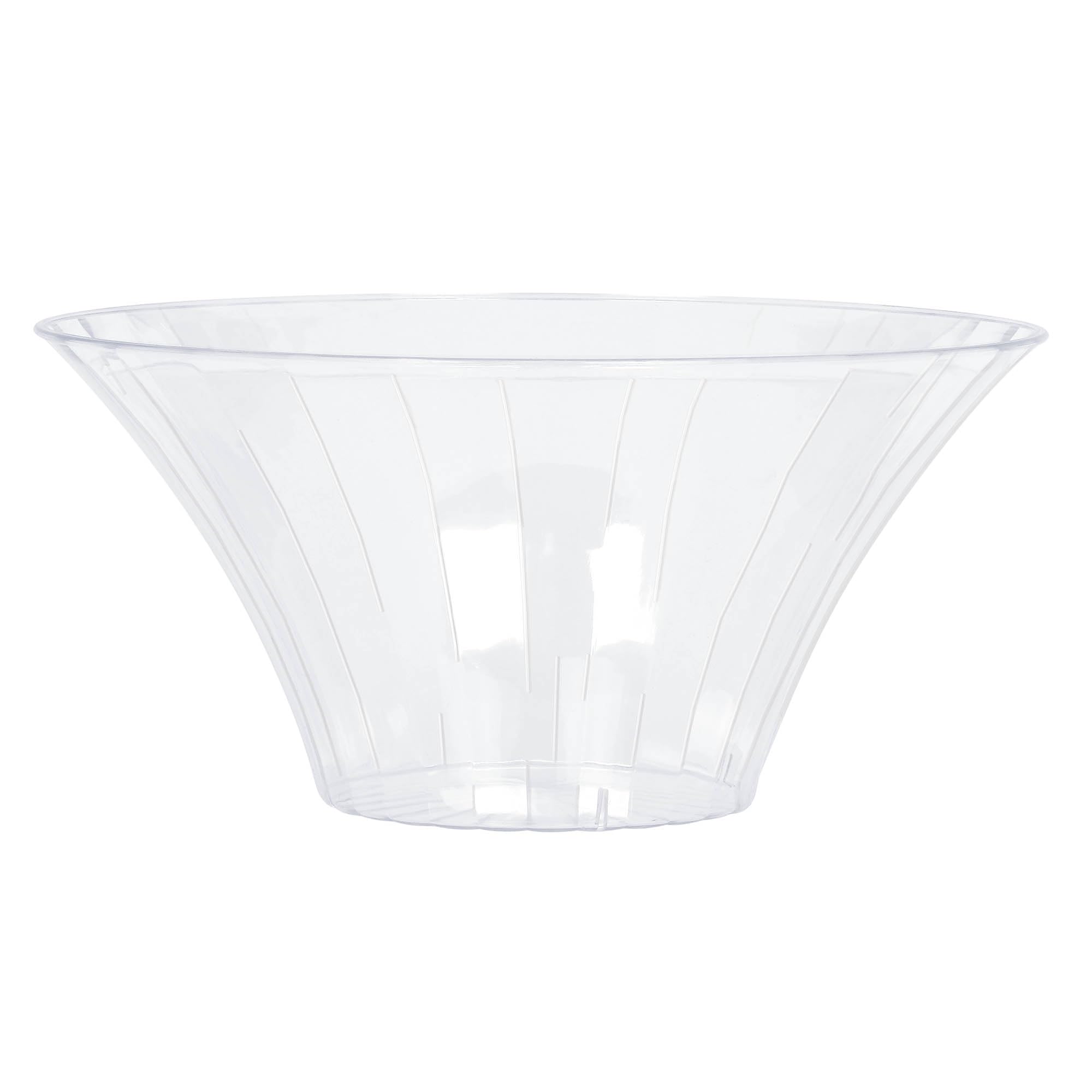 Amscan International Candy Buffet Clear Plastic Large Flared Bowls, 6 Pack