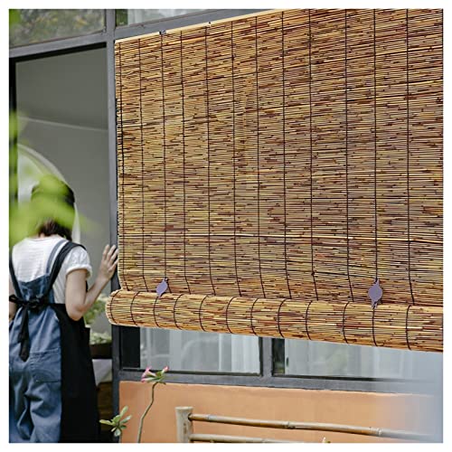 Sonnenschutz Schilfrollos Anpassbar Breite 40-200cm Rollos Für Fenster...