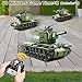 Supdex 1/18 Soviet Union KV2 RC Tank, 2.4G Army Model Toy with Smoke, Sound and Lights, 165ft Remote Control, All-Terrain Indoor Outdoor Toy for Kids & Adults