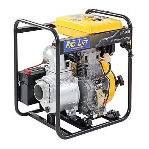 Pro-Lift-Werkzeuge Waterpomp 4" dieselpomp 1600l/min pomp 96 m³/h E-start vuilwaterpomp diesel pomp