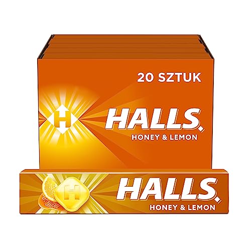 Halls Geschenkbox, verschiedene Geschmacksrichtungen, Candy 20 x 35,5 g, milde grüne Minze", es_ES: "Caja completa de HALLS Variedad Sabores Caramelos 20 x 35,5 g (menta leve) (Honig-Zitrone.)