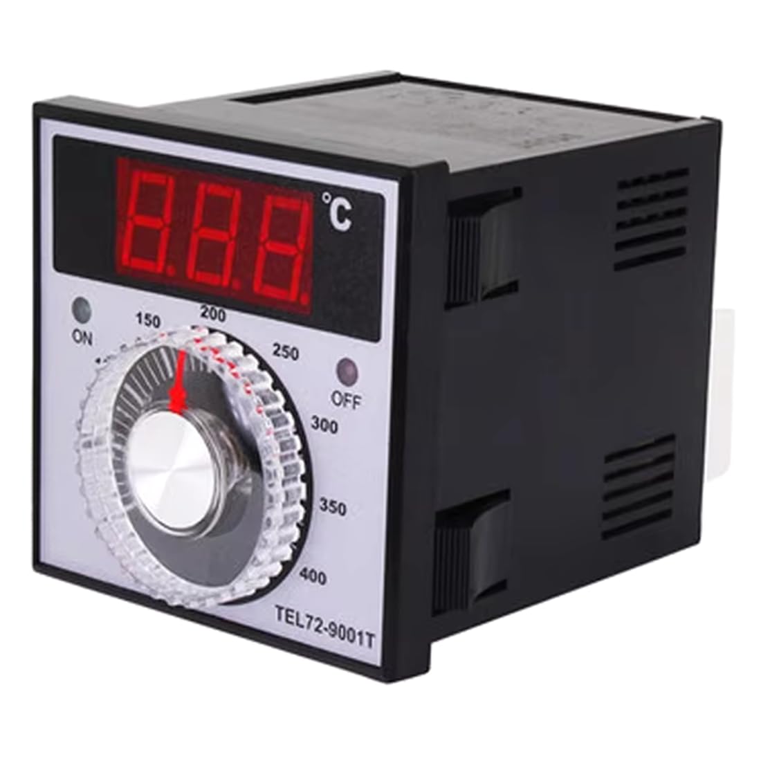 Hndhbfgrt Temperature Control Thermostat TEL72-9001T Electric 220V/380V K Type 10/30A Relay Designed for Oven and Gas for Oven Applications 30A