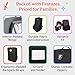 J.L. Childress Padded Backpack Car Seat Bag - Car Seat Travel Bag for Airplane, Cover Fits Most Baby & Infant Carriers & Boosters, Airport Accessories for Gate Check or Baggage Check - Ultimate, Black