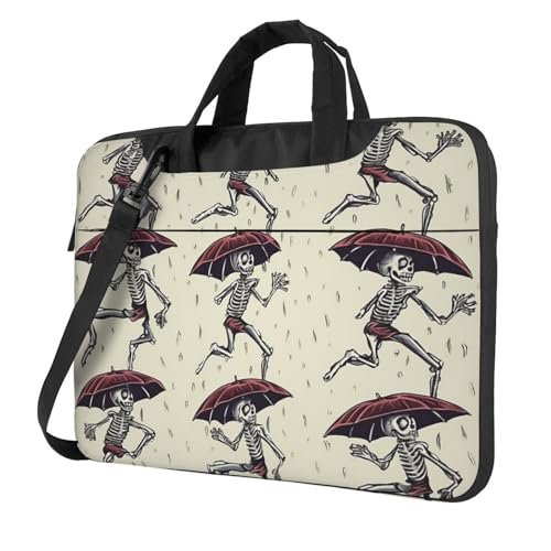 Sac à bandoulière pour ordinateur portable 13 15.6 pouces squelette