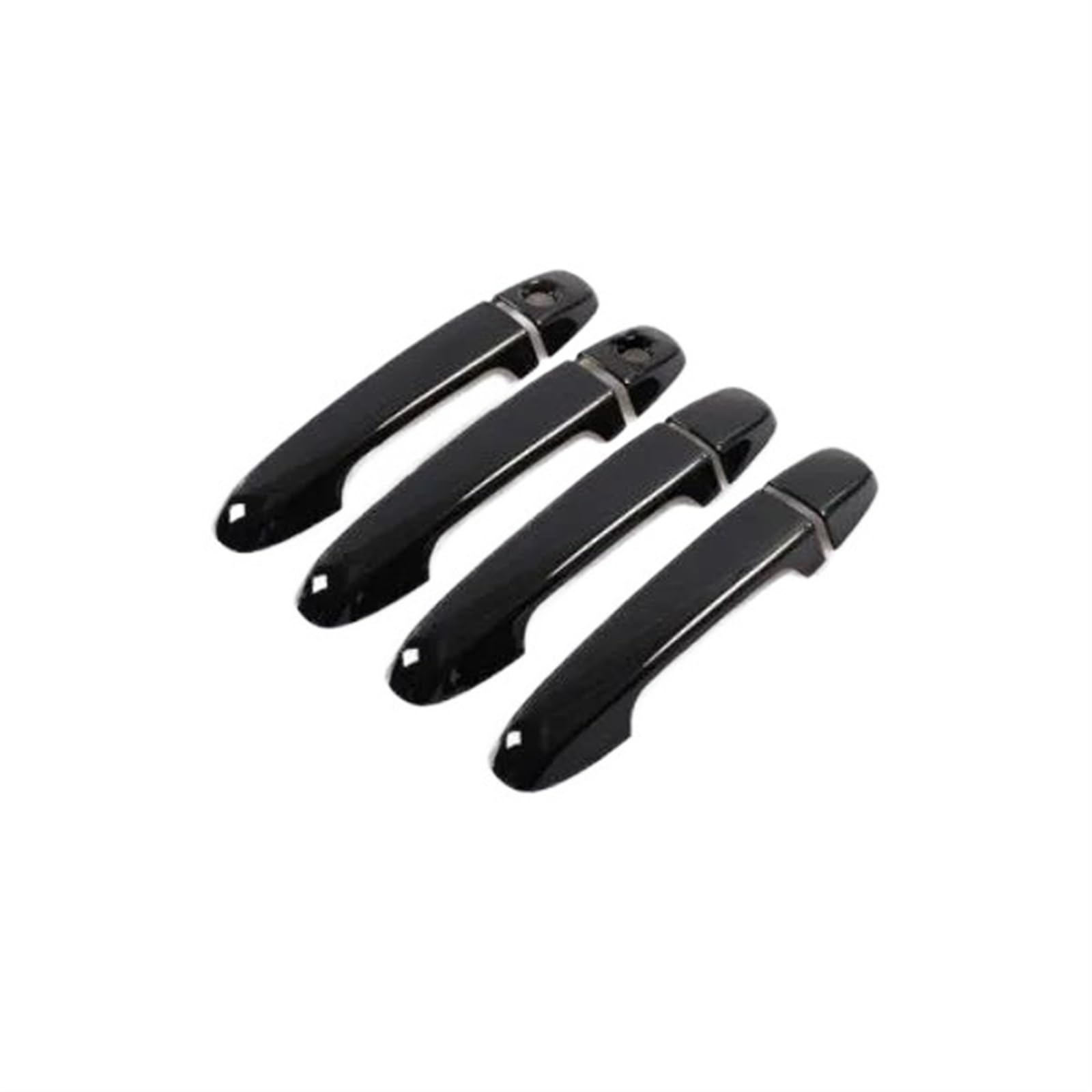Lzbzhb 2 Keyhole Car Exterior Outsidedoor Handle For Toyota For Camry Xv50 For Aurion For Daihatsu Altis 2012~2017 Gloss Black Door Handle Rustproof Stickers Cover Car Exterior(2 Keyhole)
