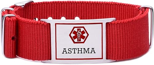 LinnaLove Medical Alert Bracelets for men and women 6"-8.5" Adjustable Sport Stainless Steel ID Bracelets Engraved Medic Info