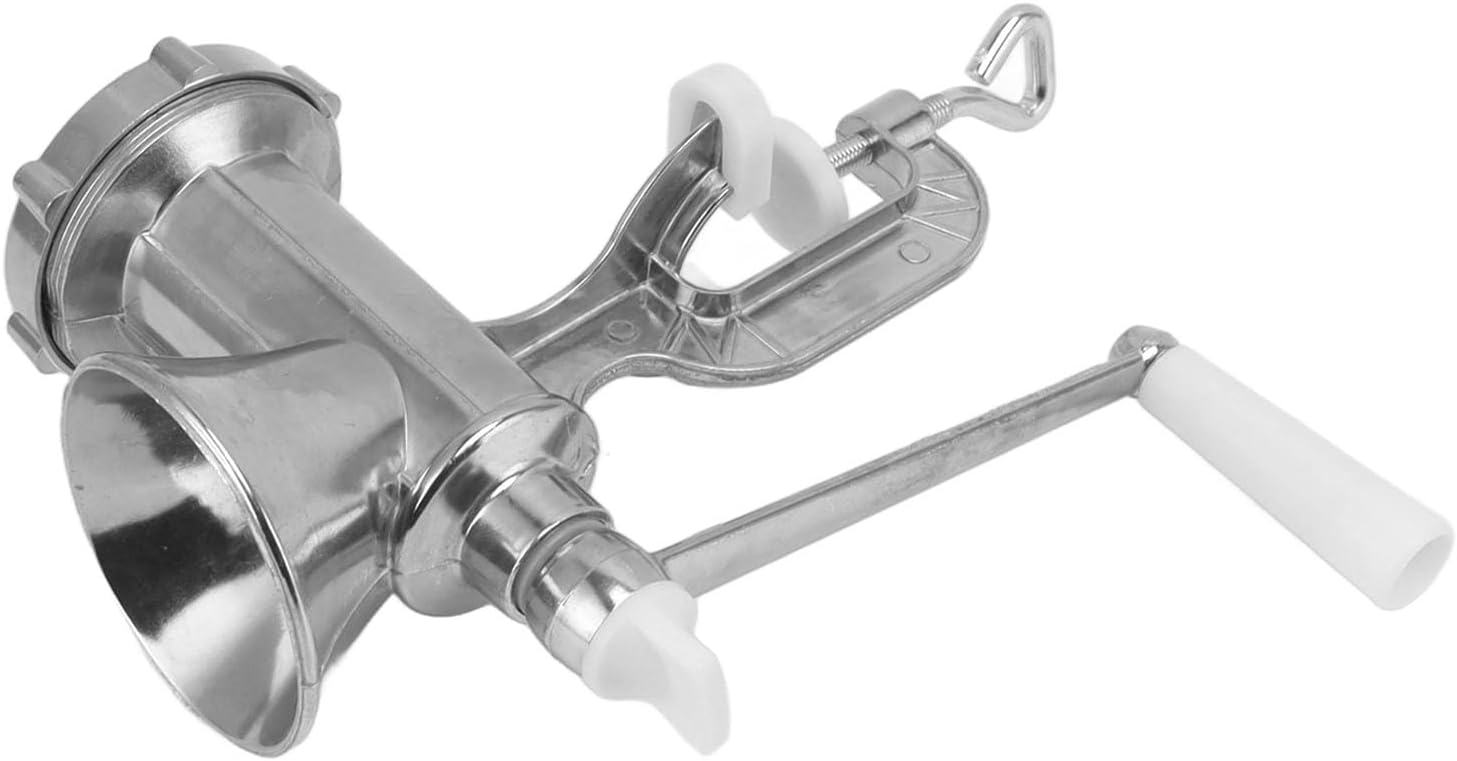 Zerodis Manual Meat Grinder, Aluminium Alloy, Spiral Extrusion Minced Meat Chopper for Kitchen, Sausage Mincing Machine