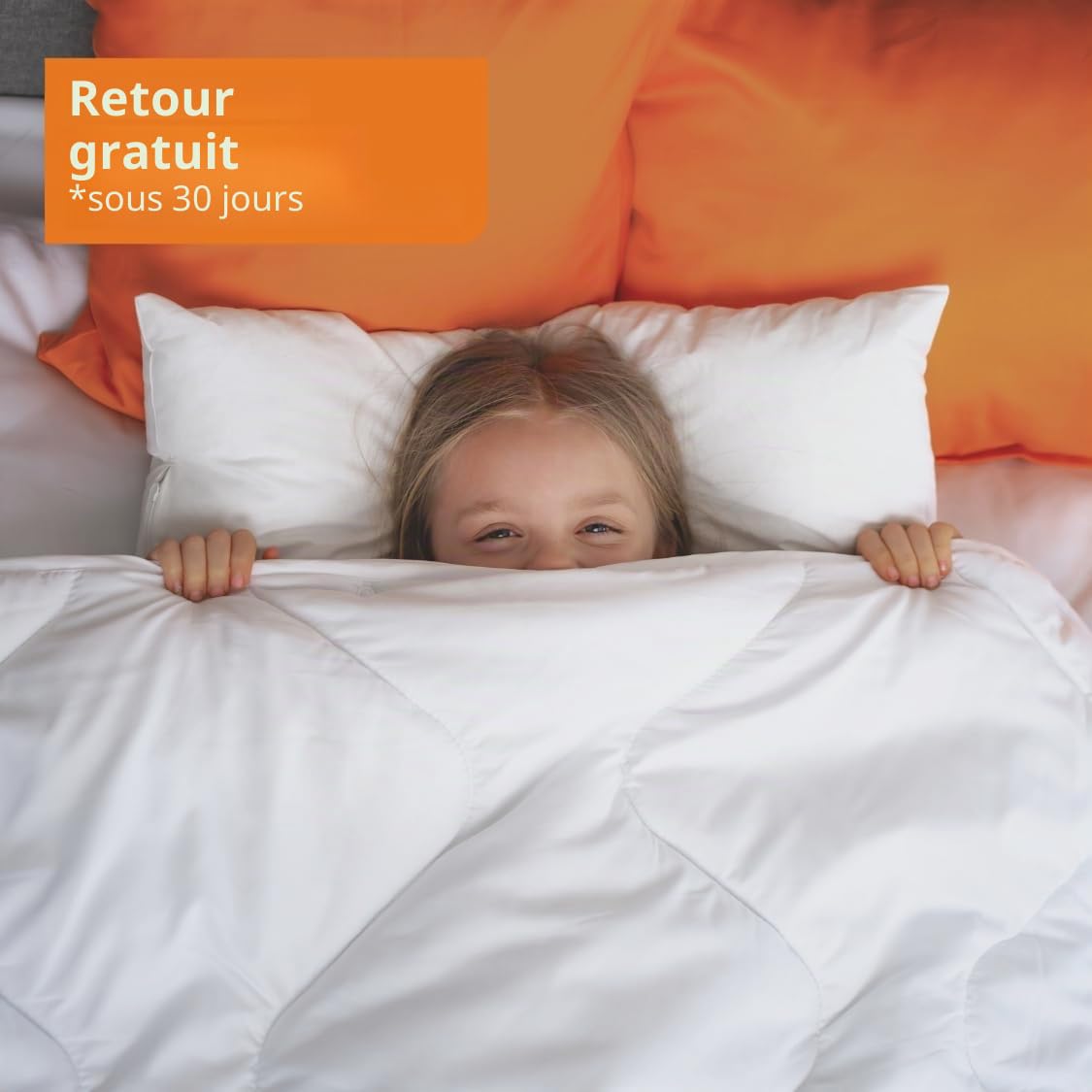 sleepling 197122 Enfant Set pour lit de Enfant | Couette d’Hiver Chaude 100 x 135 cm | Oreiller 40 x 60 cm | 100% Microfibre | Made in EU | Ökotex 100 | Garantie de Chaleur, Blanc