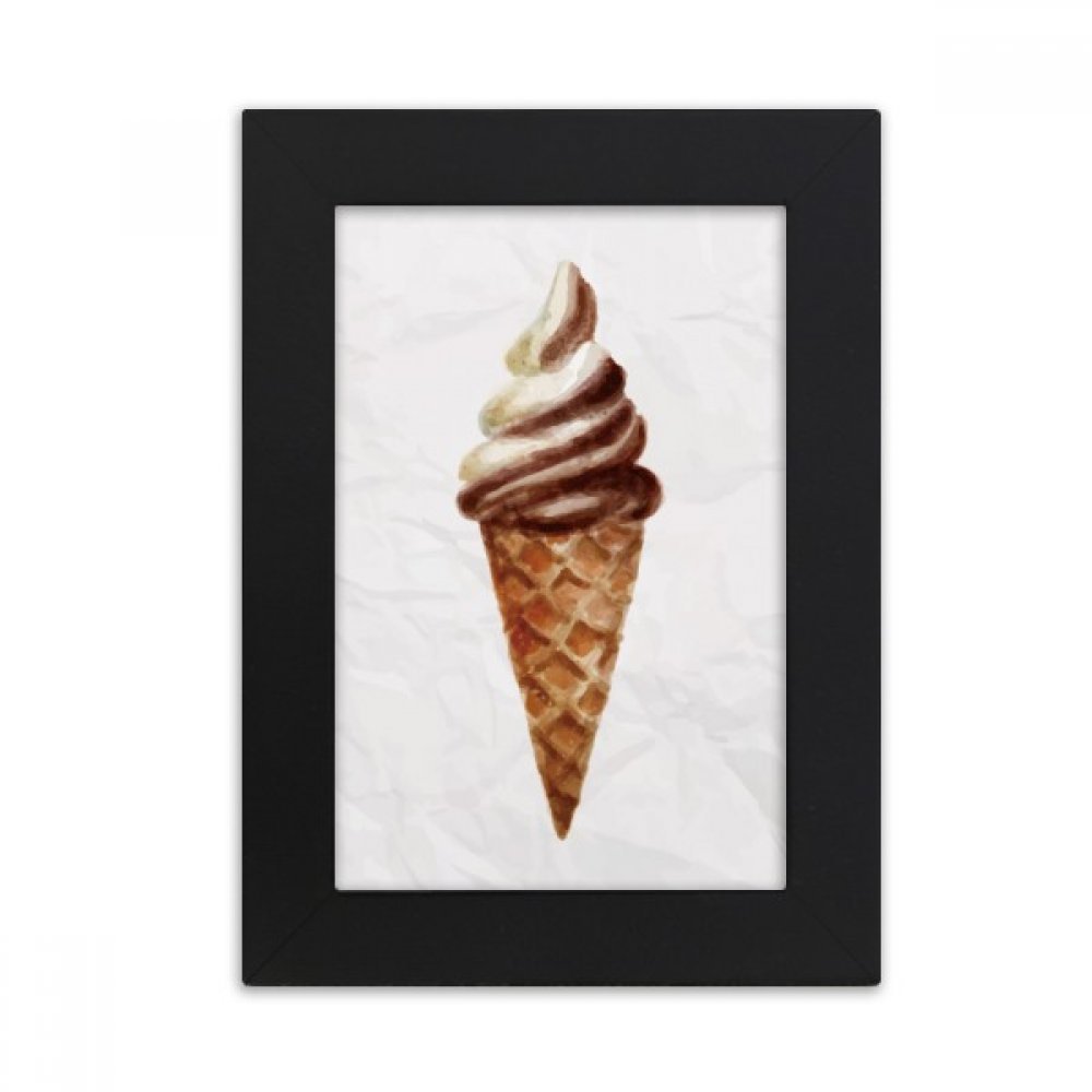 Cadre photo noir 4 x 6 pouces motif chocolat bureau multicolore