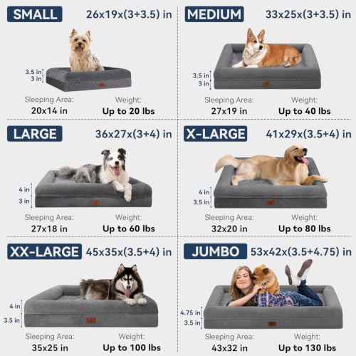 Image of XL Orthopedic Waterprood Dog Bed for Extra Large Size Dogs