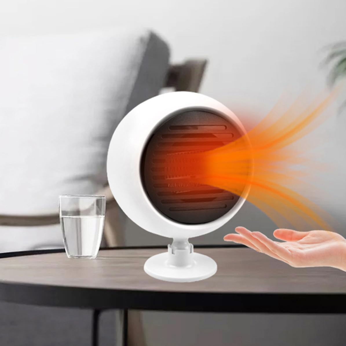 Portable Car Windshield Heater Defogger with Adjustable Fan, Mini Abs and Copper Material Car Heater, Safe and Reliable for Quick Demisting and Frost Removal