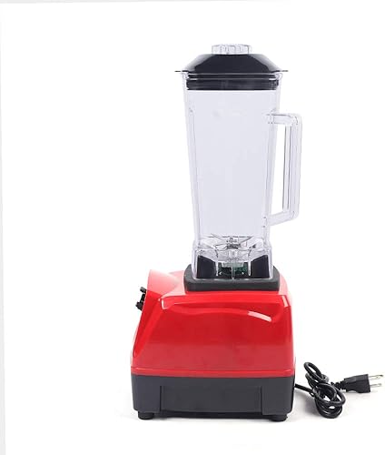 Miniatura 4 de Licuadora de grado comercial resistente sin BPA 3HP 2200 W, licuadora de licuadora comercial de 2 litros2000 cc (rojo)