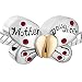 Pugster Silver Plated Mother Daughter Charms Separable Butterfly Bead Fits Pandora Charms Bracelet (Red)