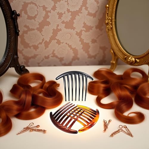 Set de 3 peines laterales de plástico para cabello miniatura 5