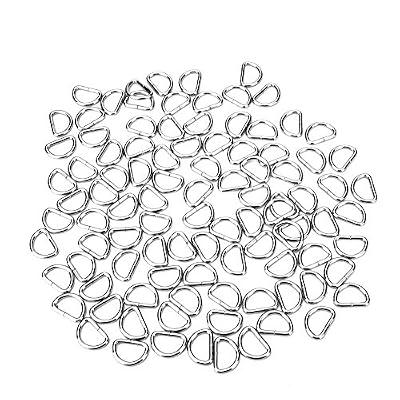 eBoot 100 Pack Metal D Ring, 1/2 Inch