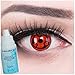 Produktbild Meralens A0336 Eternal Madara Kontaktlinsen mit Pflegemittel mit Behälter ohne Stärke. Perfekt zu Fasching, Halloween und Karneval 1er Pack (1 x 2 Stück)