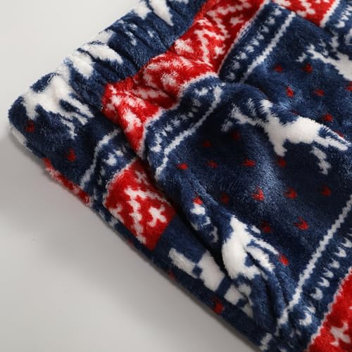 Womens Pajama Pants Flannel Christmas Printed Casual Pants with Pockets - image 5