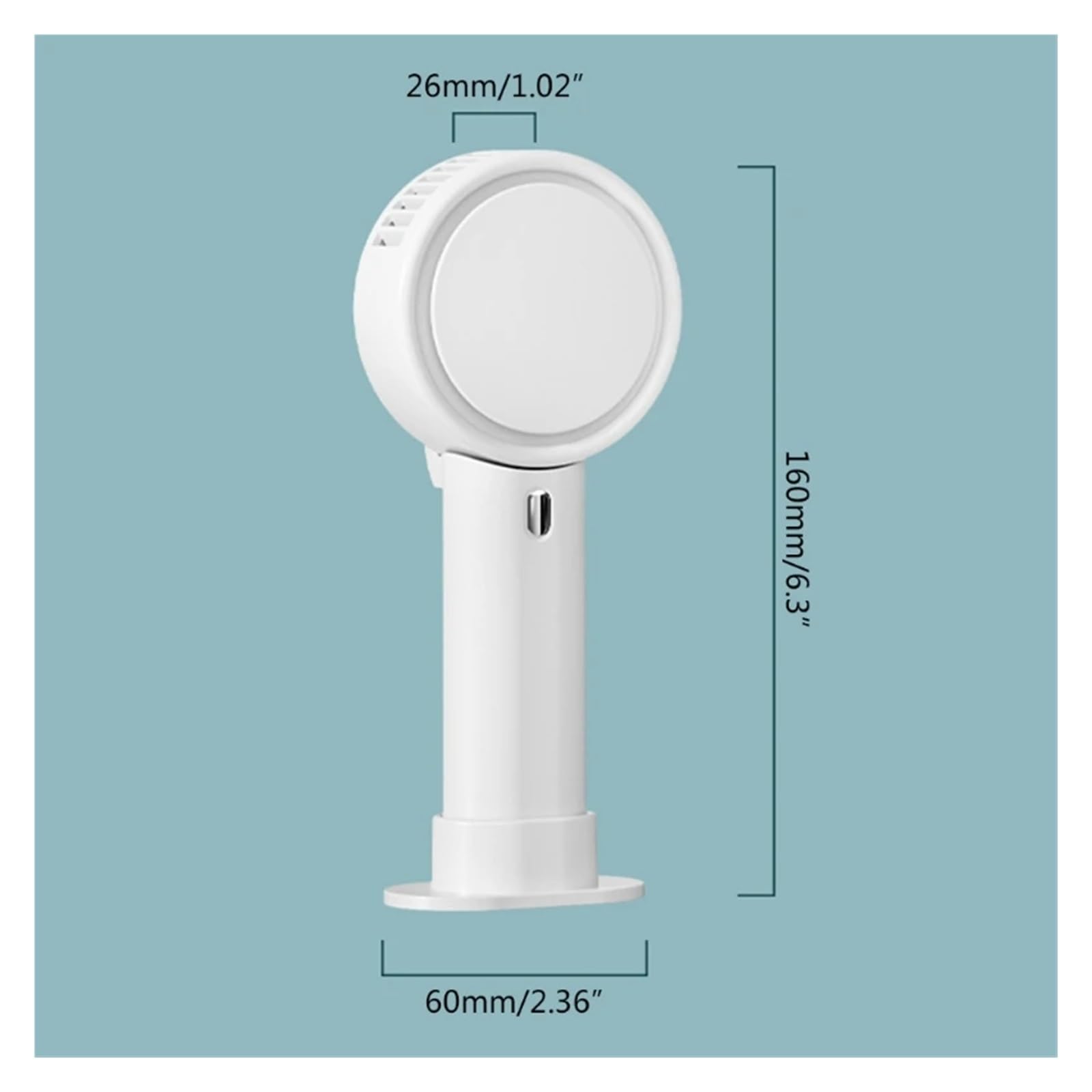 Ventilatore, ventilatori Domestici Ventilatore da Tavolo Estivo Portatile Senza(White)