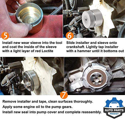 Front Crank Wear Sleeve Installer Kit Tool, Sleeve, and Seal For 03-10 Ford Powerstroke 6.0L Replaces 303-761 by Auto Parts Prodigy - Image 6