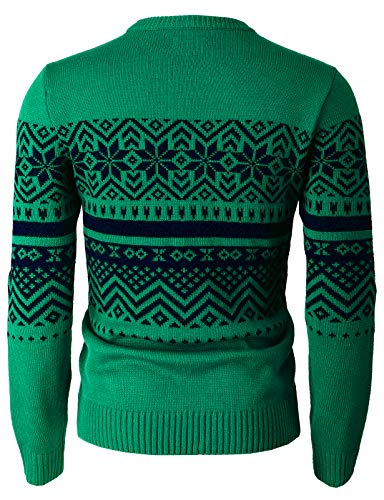 H2H Mens Casual Slim Fit Knitted Christmas Sweaters Holiday Party3