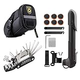 【Mini Bike Pump】 Con una capacidad de 100 PSI, la Mini Bike Pump se puede usar para inflar neumáticos de bicicleta durante reparaciones de emergencia o simplemente para mantener la presión de los neumáticos en el transcurso de una temporada, es la única bomba que necesitas llevar contigo.
