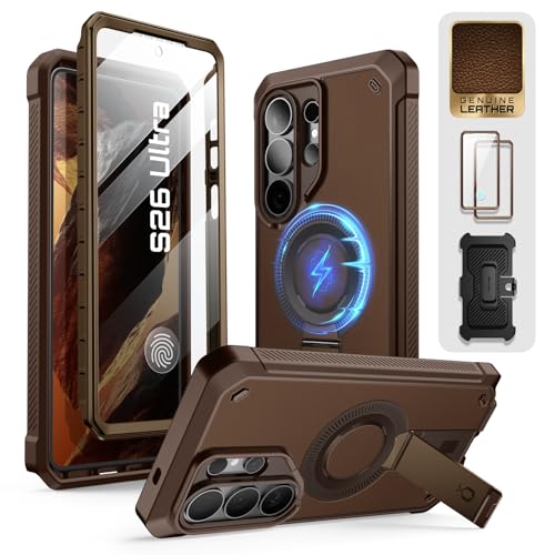 Coque Samsung S26 Ultra SUPCASE UBPro Mag avec support et protège-écran Café