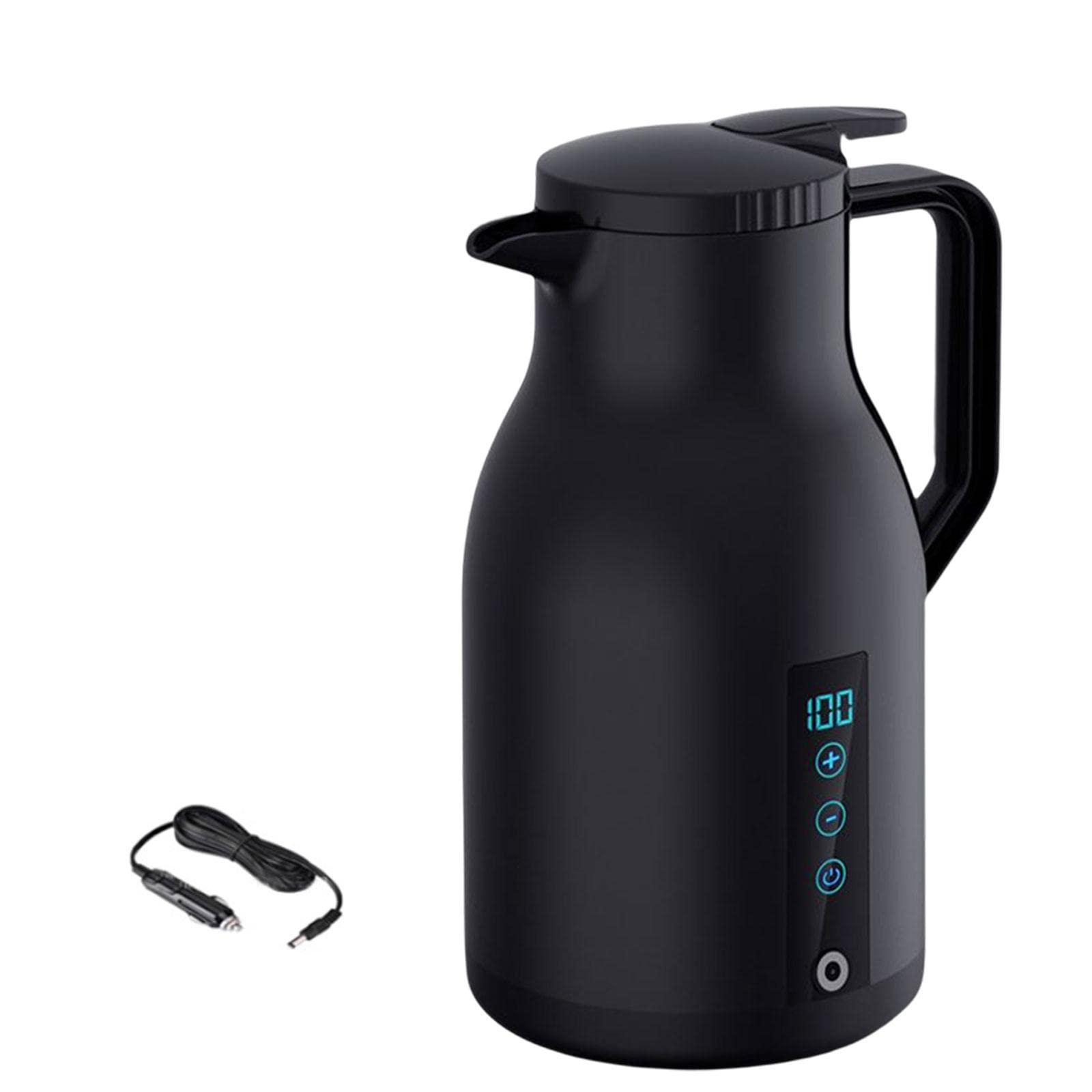 Heater Bottle Pot Electric Heating Mug Water Boiler Drinking Cup for Camping Black|Home & Garden|Kitchen Dining & Bar|Small Kitchen Appliances|Coffee & Tea Makers|Tea Kettles-image-34