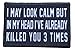 I May Look Calm Morale Patch Removable Hook and Loop for Molle Gear, Operator Hat, Rucksack, Pack Bag, Backpack, Made in The USA