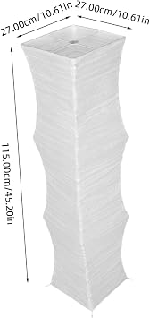 Foldable Paper Floor Lamp Shade Minimalist Rice Paper Lighting Accessory for Living Room Bedroom and Office Easy Installation Space-saving Design