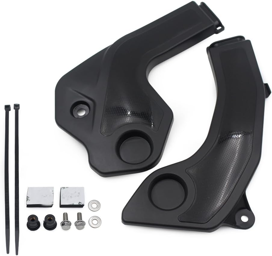 Frame Covers for KLX230 Black Plastic Side Panel Fairing Protection Frame Sliders Cover for KLX230 KLX230R S SM ABS S ABS 2020-2025 Accessories
